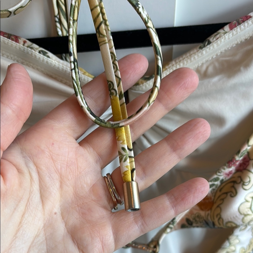 Zimmermann Floral Paisley One-Piece Swimsuit in Cream, Yellow, Pink - Picture 4 of 8